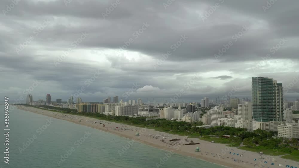 Storms over Miami Beach FL USA Storms over Miami Beach FL USA