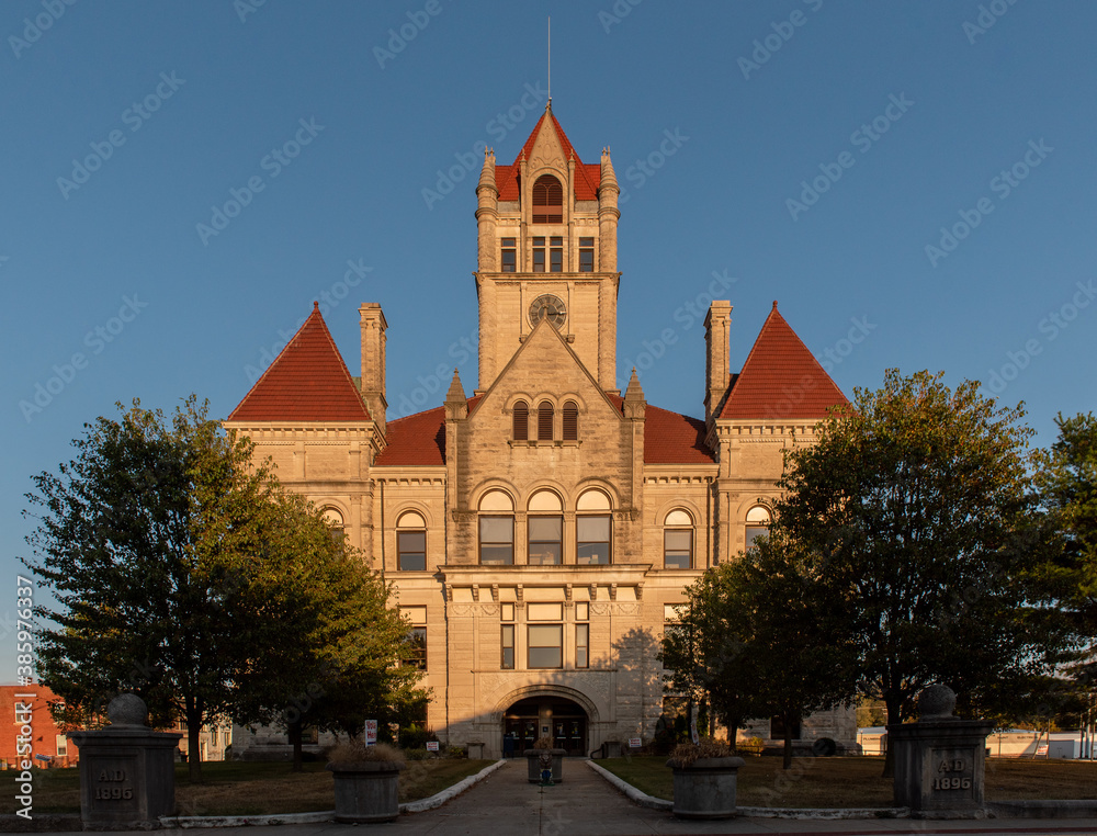 The historic Rushville, Indiana courthouse The historic Rushville, Indiana courthouse