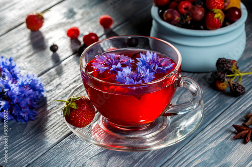 Image with berry tea.