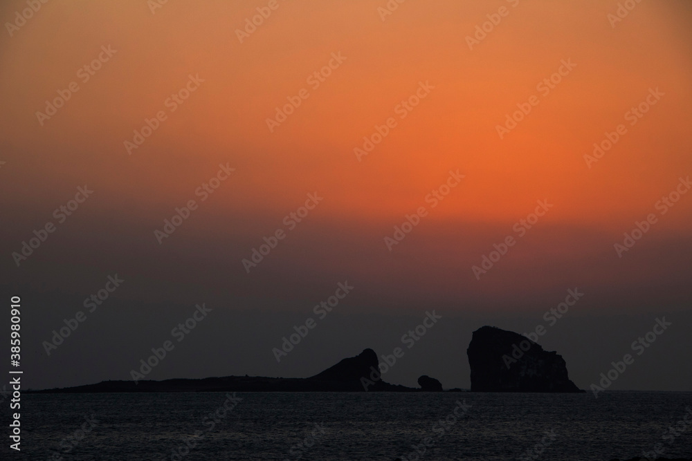 A Beautiful Sunrise  in  Jeju Island, Korea
