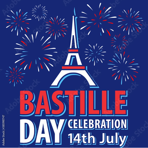 Love France Bastille Day stock illustration Background