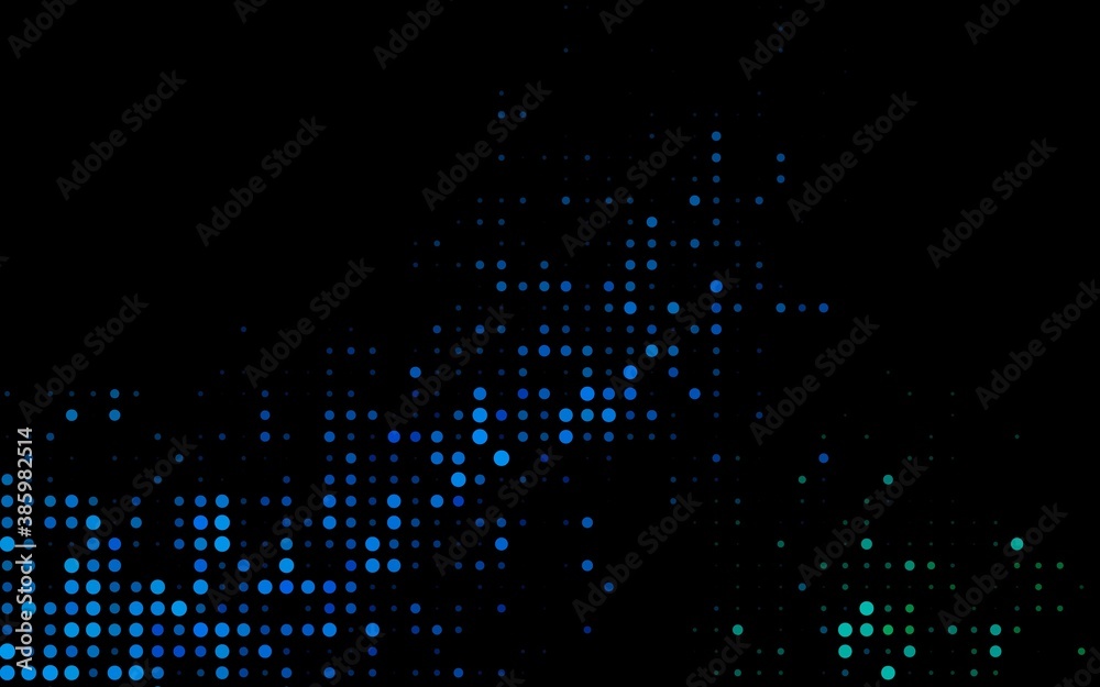 Dark Blue, Green vector template with circles.