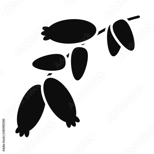 briar branch icon, silhouette style photo