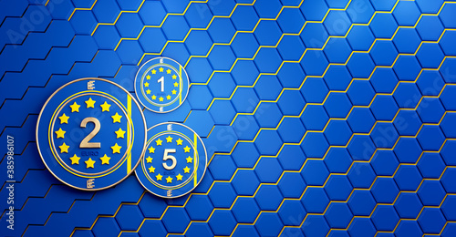 e-euro digital concept of E...