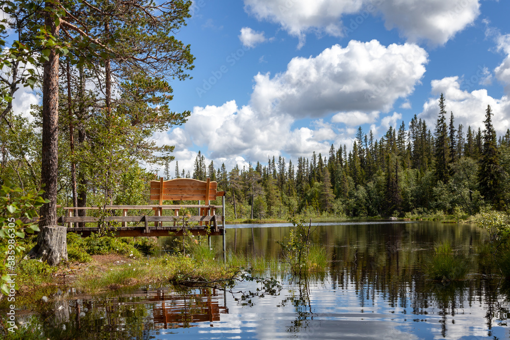 Rastplatz im Fulufjäll Nationalpark in Schweden Rastplatz im Fulufjäll Nationalpark in Schweden