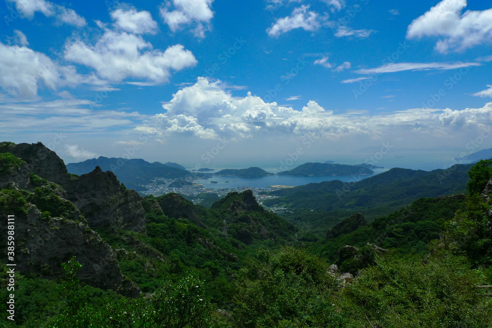 小豆島の山頂からの絶景