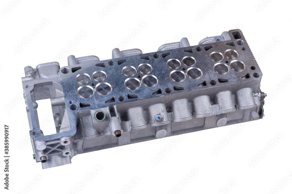 new block head of a four-cylinder internal combustion engine. new block head of a four-cylinder internal combustion engine.