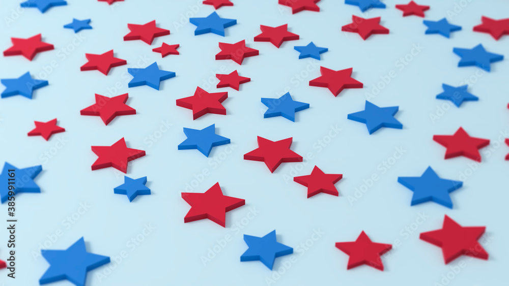 Background with stars blue and red Background with stars blue and red
