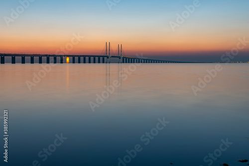 Oresunds Bridge at Twilight