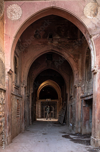 a man standing at streets of old bikaner
