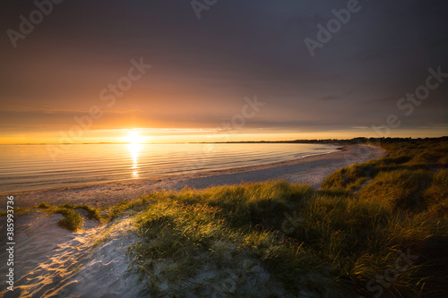 sunset on the beach