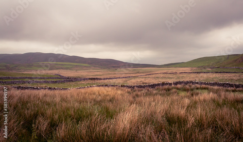 A landscape from the Yorkshire Dales, on a walk stretching from the village of Settle to Malham.