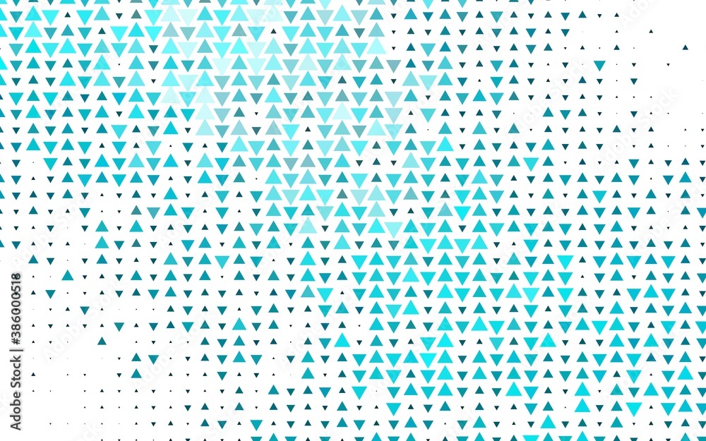 Light BLUE vector template with crystals, triangles. Light BLUE vector template with crystals, triangles.