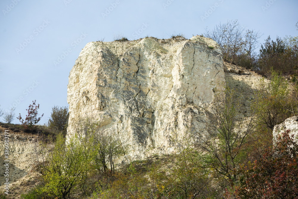 Beautiful and wild nature in Europe.  Colored and amazing landscape in Moldova.