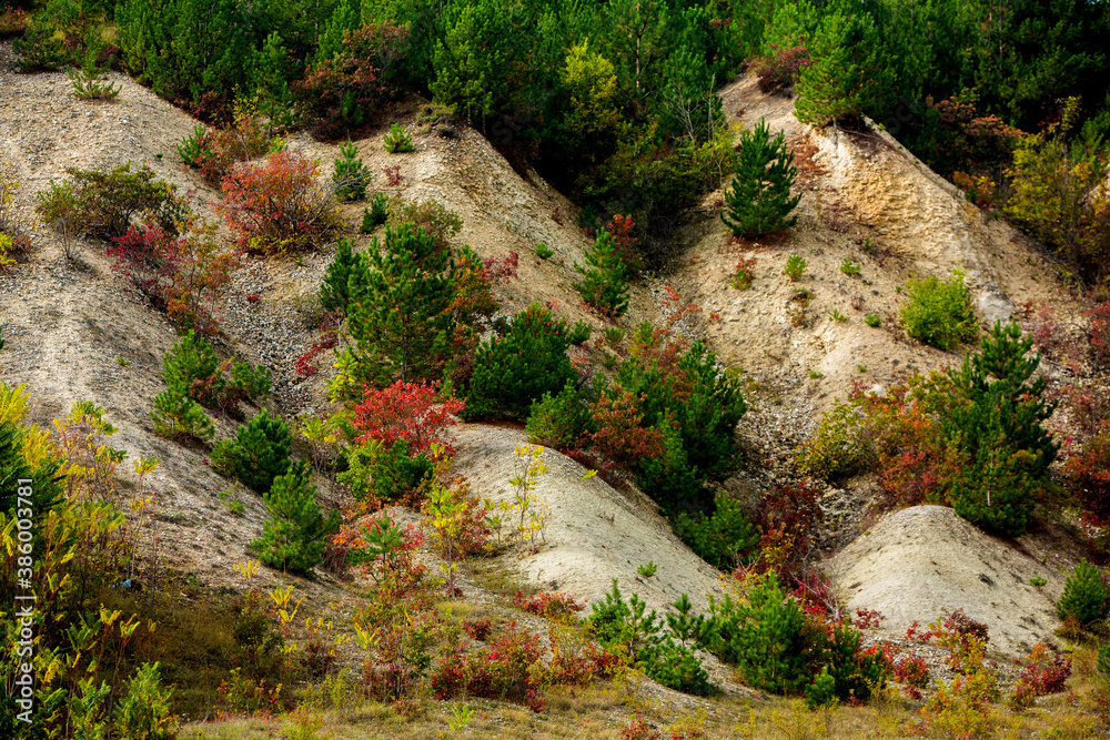 Beautiful and wild nature in Europe. Colored and amazing landscape in Moldova. Beautiful and wild nature in Europe. Colored and amazing landscape in Moldova.