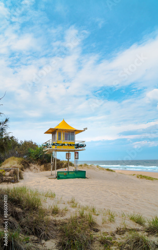 Lifeguard tower at the beach on the Golf Coast, Australia © SeaRain