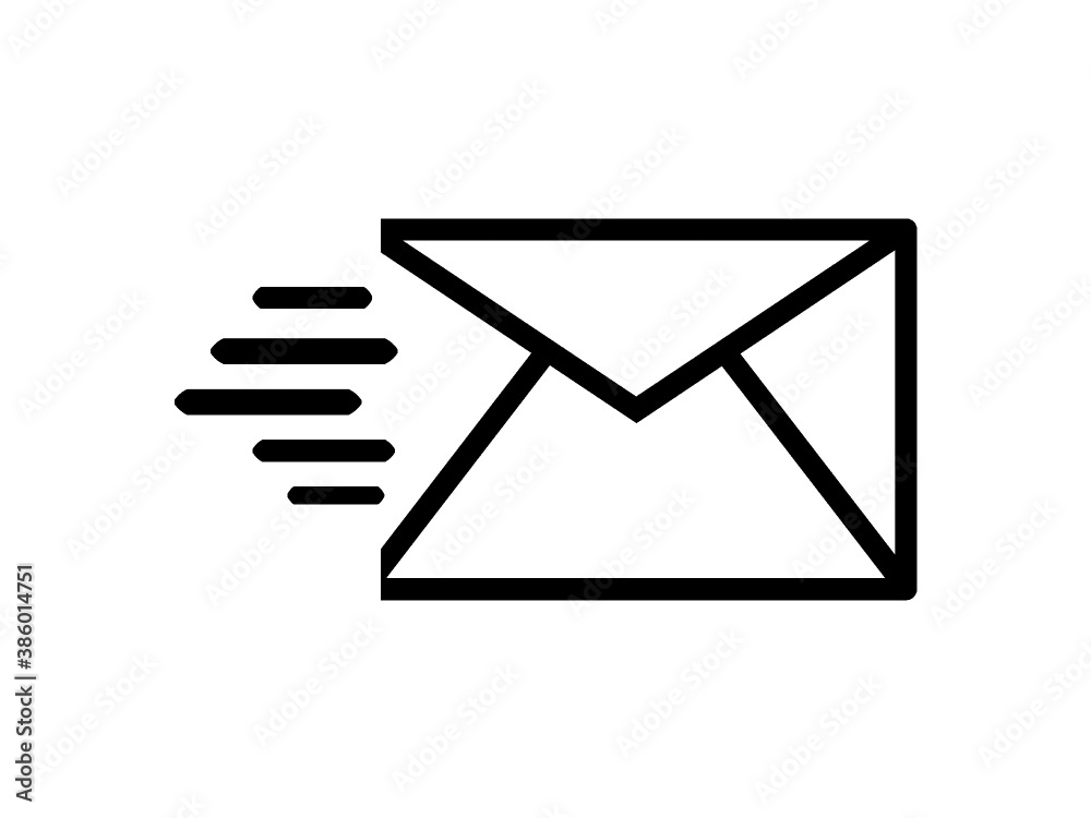 Brief Vektor Icon auf weißen Hintergrund Brief Vektor Icon auf weißen Hintergrund