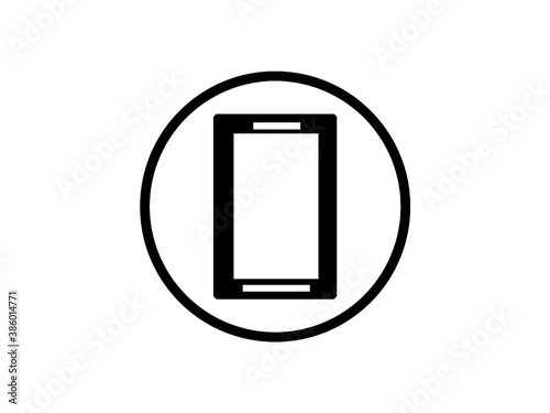 Tablet Vektor Icon isoliert auf weißen Hintergrund	