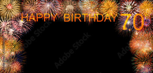 Wall Mural congratulations  on the 70th birthday