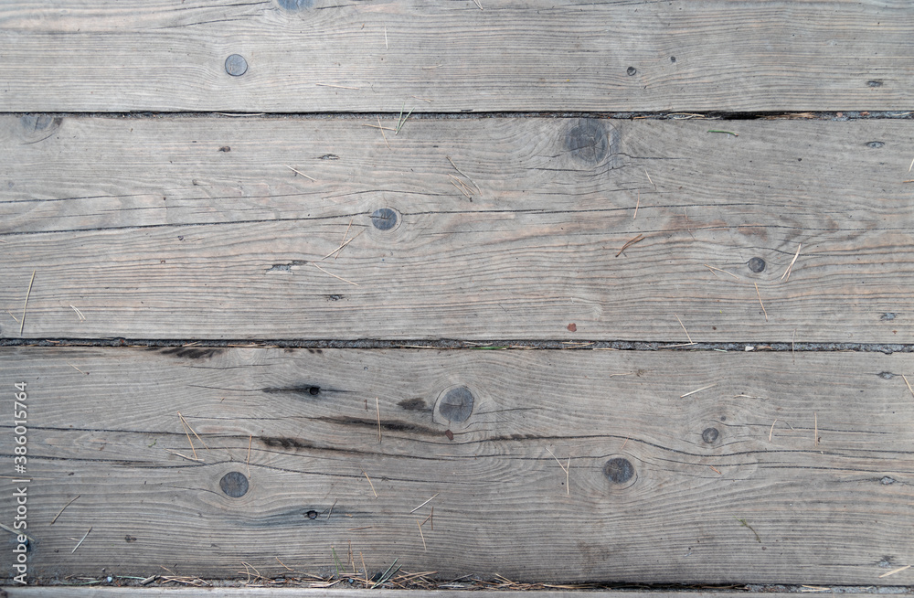 Textured floor made of old gray boards. Textured floor made of old gray boards.