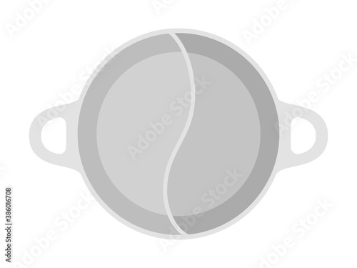 二色鍋のイラスト