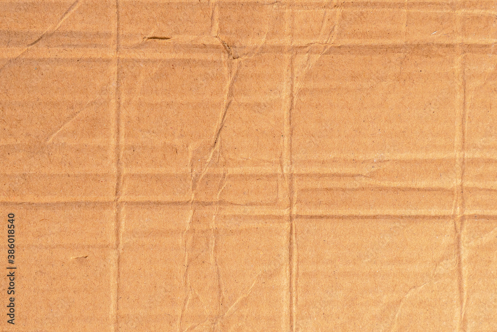 Corrugated crumpled packing carton Corrugated crumpled packing carton