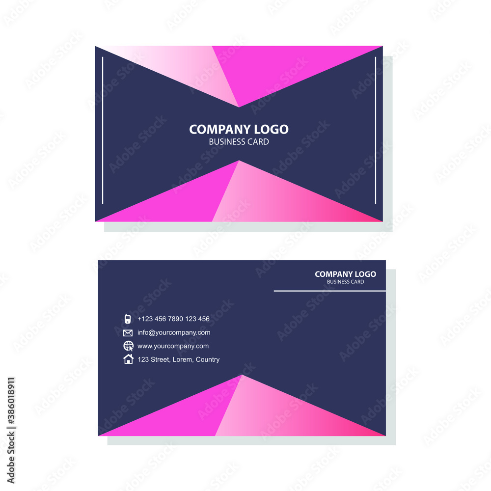 Fototapeta premium Clean Business card template