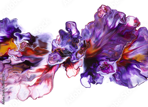 Colorful abstract background with fluid paint