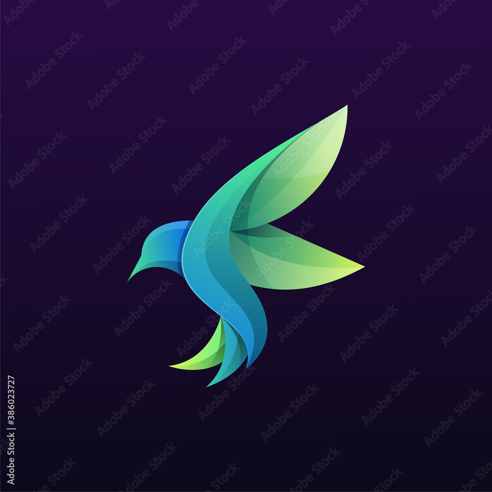colorful bird logo