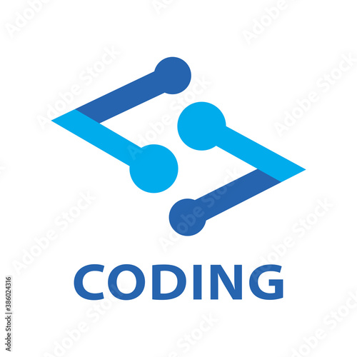 Vector logo of coding and it companies
