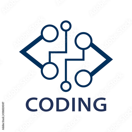 Vector logo of coding and it companies