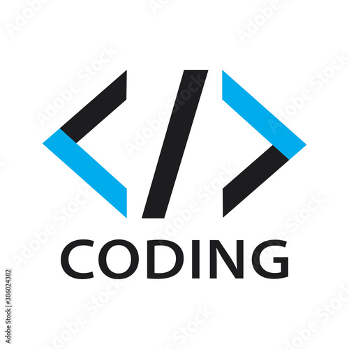 Vector logo of coding and it companies