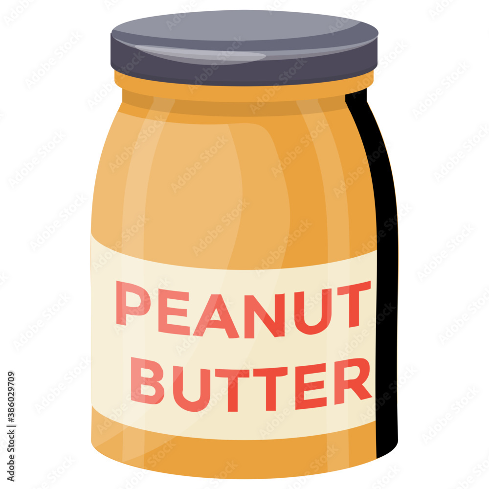 A jar of peanut butter or peanut spread for breakfast
A jar of peanut butter or peanut spread for breakfast