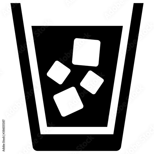 
A  glass having chilled  beverage in it symbolizing mojito cocktail 
