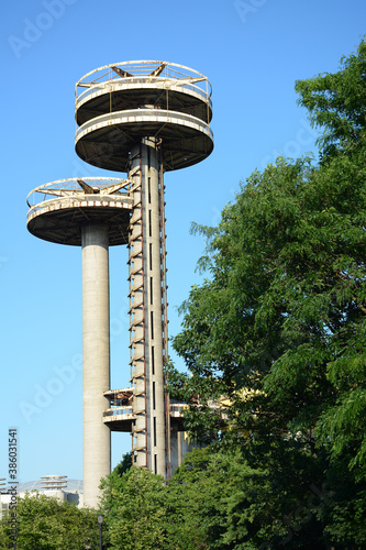 New York, NY, USA - June 25, 2019: Flushing Meadows Corona Park located in the northern part of Queens photo