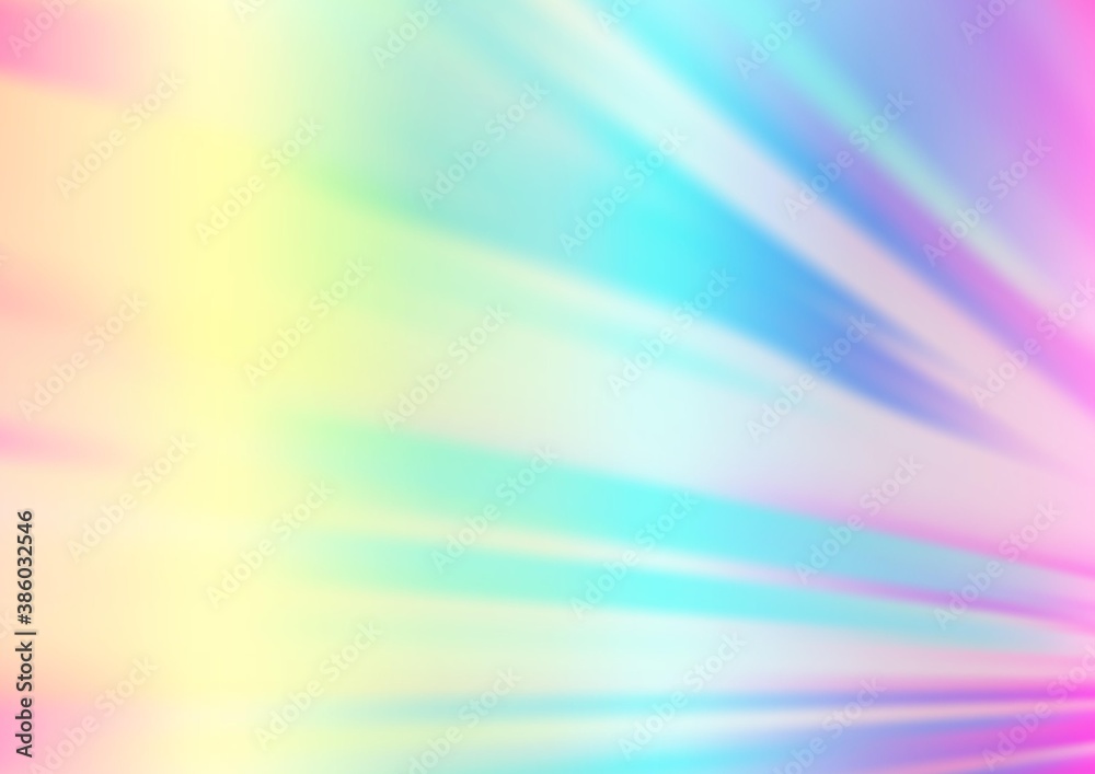 Obraz premium Light Multicolor, Rainbow vector template with repeated sticks.