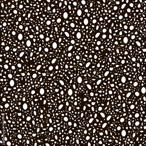 Terrazzo. Black and white. Terrazzo flooring vector seamless pattern in dark colors. The texture of the floors is in the classic Italian style.