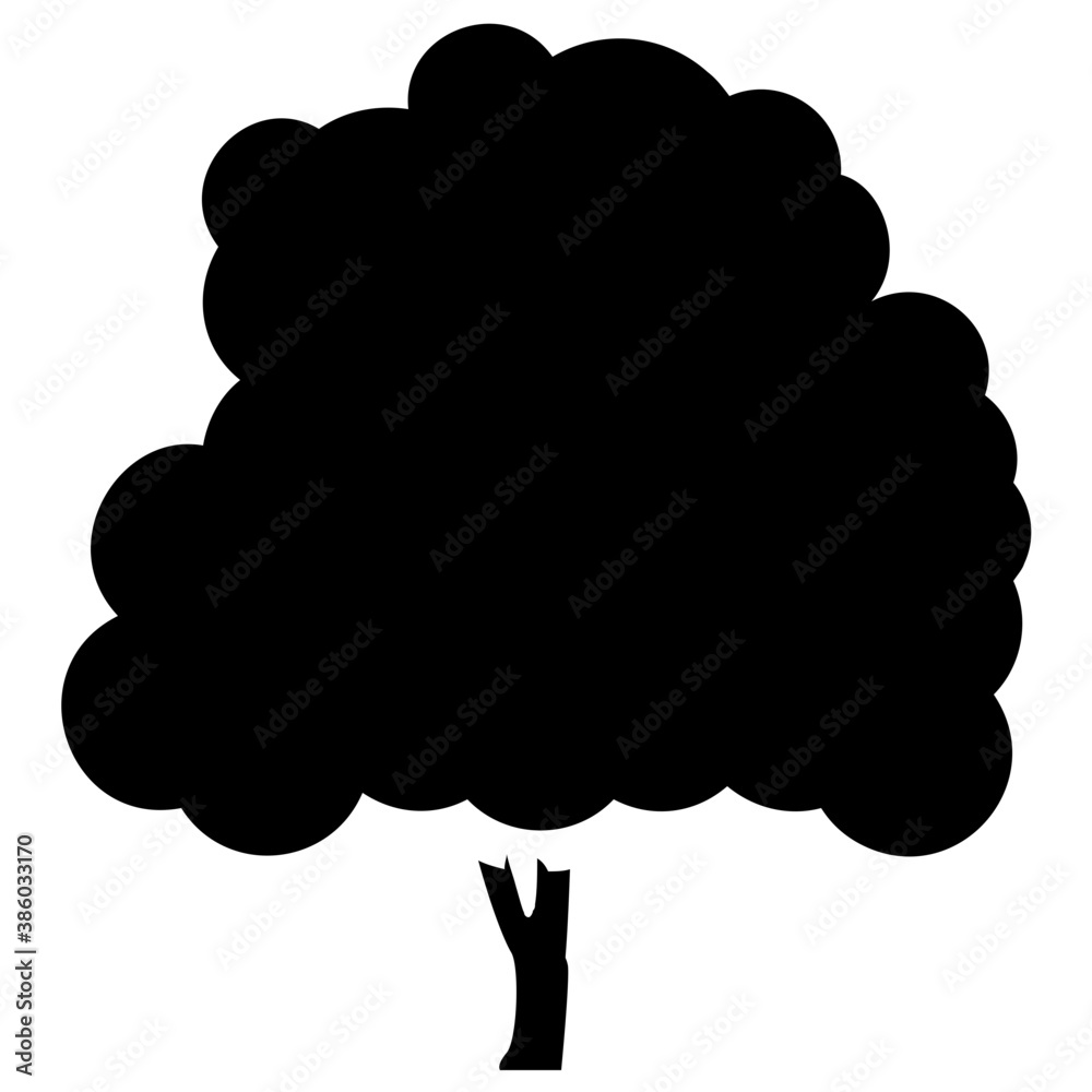 Tree with single leaf structure as one leaf on one stem, this is apple tree icon
Tree with single leaf structure as one leaf on one stem, this is apple tree icon