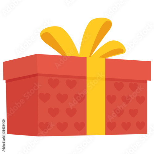 
A surprise gift box wrapped with ribbon
