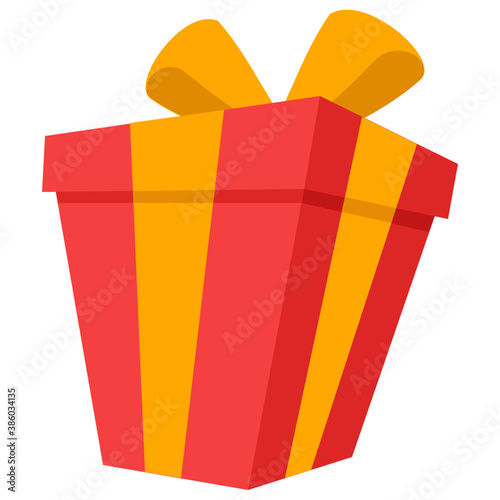 
A surprise gift box wrapped with ribbon
