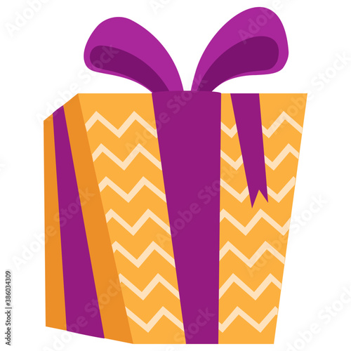 
A surprise gift box wrapped with ribbon
