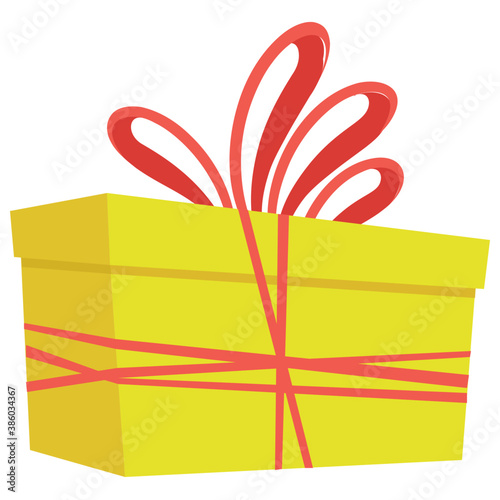 
A surprise gift box wrapped with ribbon

