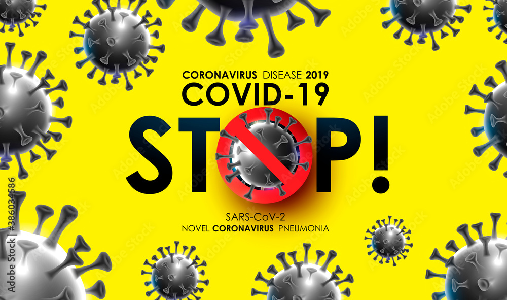 Φωτογραφία Template illustrations on the theme of threat of the epidemic of SARS for banner or flyer