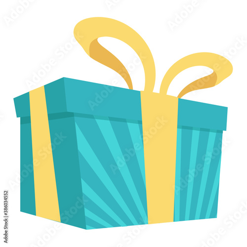 
A surprise gift box wrapped with ribbon
