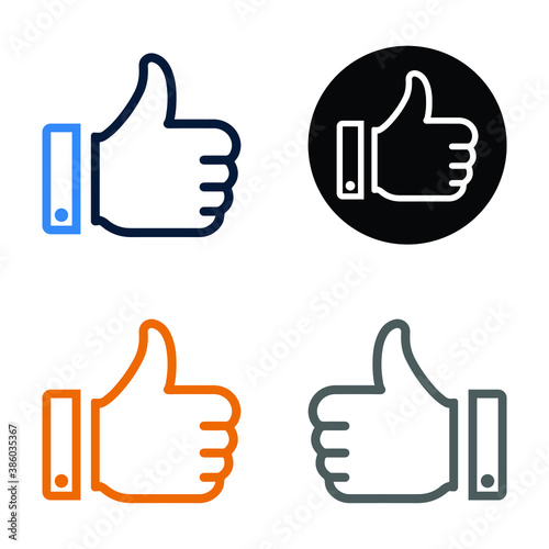 Feedback, like, review icon. Editable vector isolated on a white background.