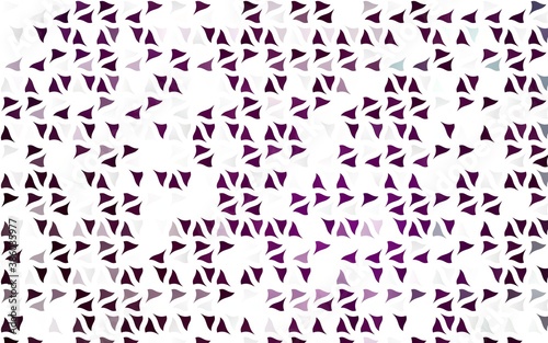 Fototapeta Naklejka Na Ścianę i Meble -  Light Purple vector background with triangles.