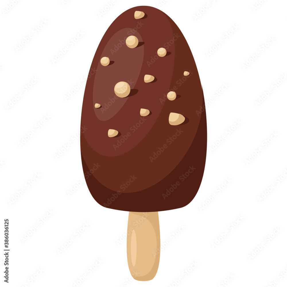Waffle cone filled with vanilla ice cream scoop and chocolate syrup
Waffle cone filled with vanilla ice cream scoop and chocolate syrup