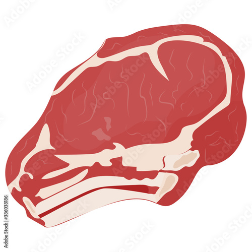 
A round meatloaf with white fatty substance on it depicting beef
