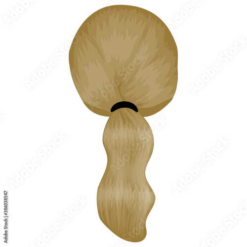 
An icon showing haircut style denoting waterfall braid icon
