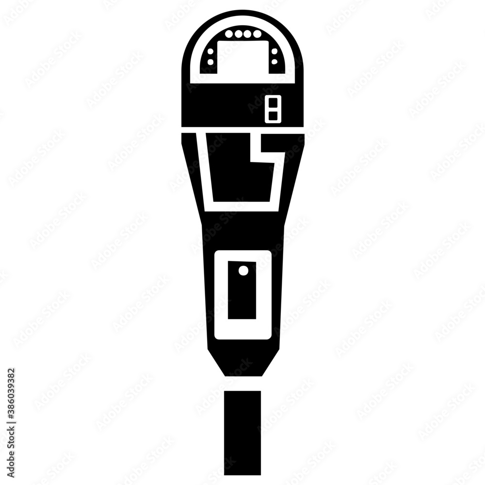Device with screen and buttons denoting taxi meter icon
Device with screen and buttons denoting taxi meter icon
